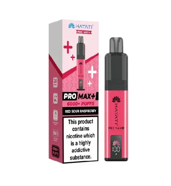 Hayati Pro Max+ 6000 Red Sour Raspberry Kit – 20mg