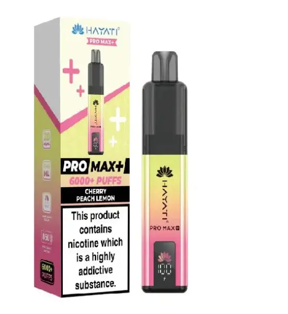 Hayati Pro Max+ 6000 Cherry Peach Lemon Kit – 20mg