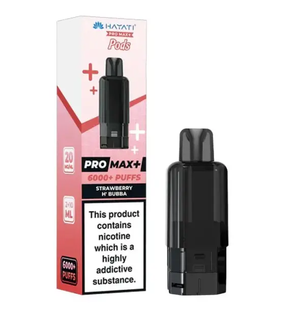 Hayati Pro Max+ 6000 Strawberry Hubba Bubba Replacement Pod – 20mg