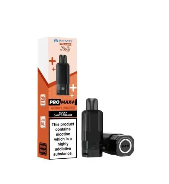 Hayati Pro Max+ 6000 Rocky Candy Orange Replacement Pod – 20mg