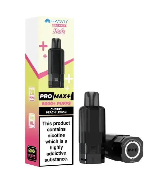 Hayati Pro Max+ 6000 Cherry Peach Lemon Replacement Pod – 20mg