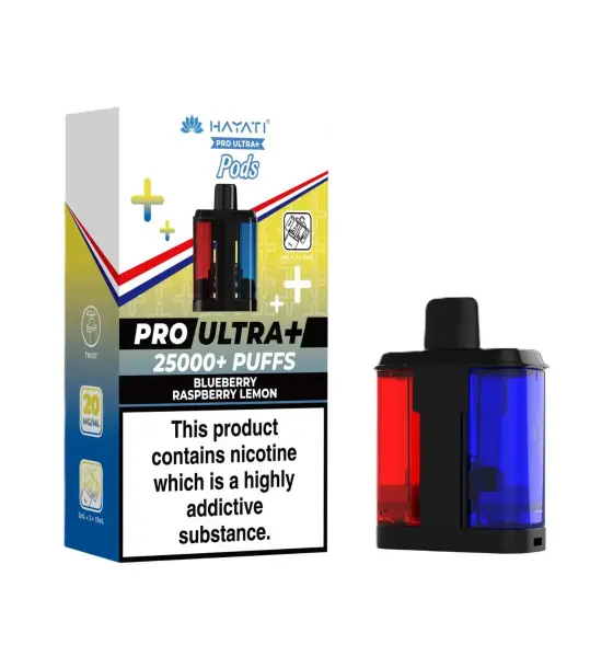 Hayati Pro Ultra+ 25000 Blueberry Raspberry Lemon Replacement Pod – 20mg
