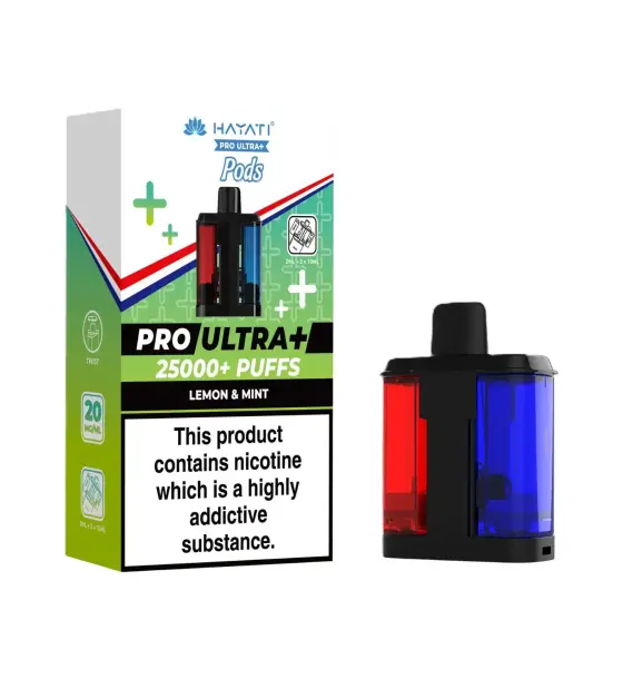 Hayati Pro Ultra+ 25000 Lemon & Mint Replacement Pod – 20mg