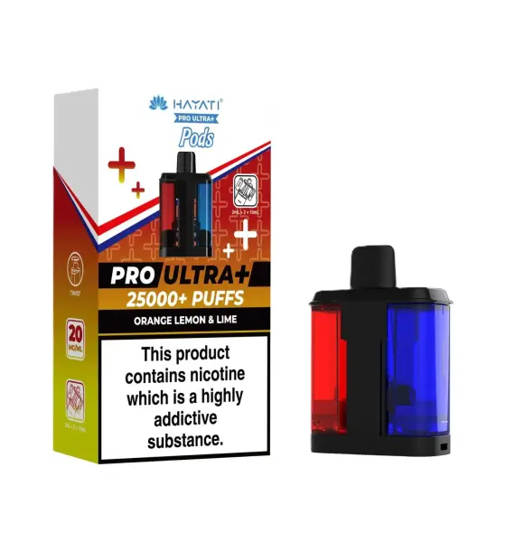 Hayati Pro Ultra+ 25000 Orange Lemon & Lime Replacement Pod – 20mg