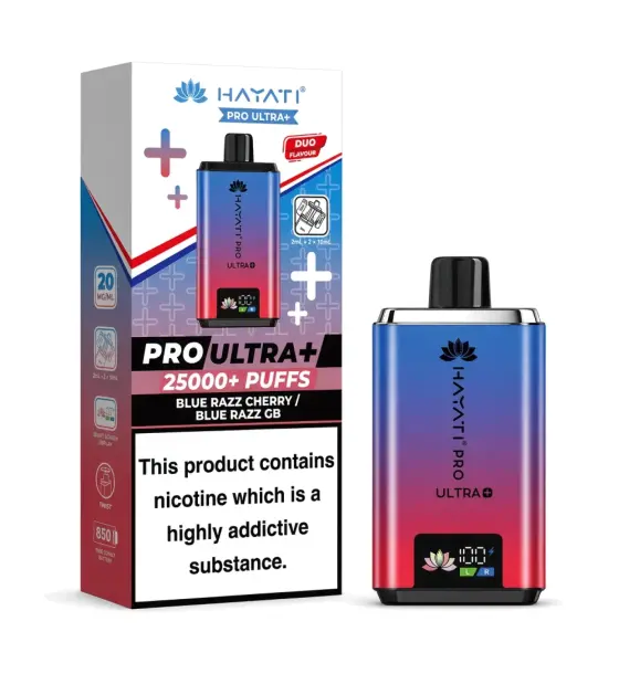 Hayati Pro Ultra+ 25000 Blue Razz Cherry / Blue Razz GB Kit – 20mg