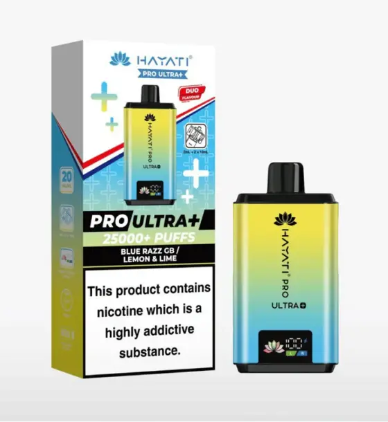 Hayati Pro Ultra+ 25000 Blue Razz GB / Lemon & Lime Kit – 20mg