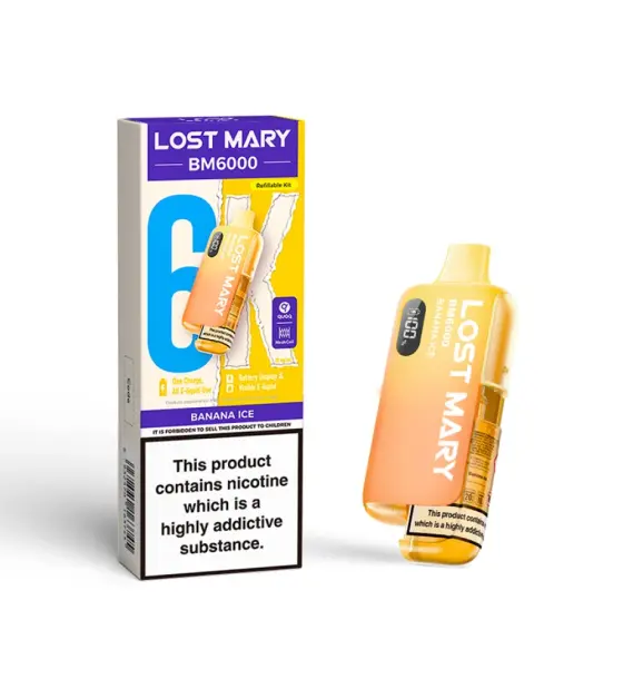 Lost Mary BM6000 Banana Ice Prefilled Pod Kit – 20mg