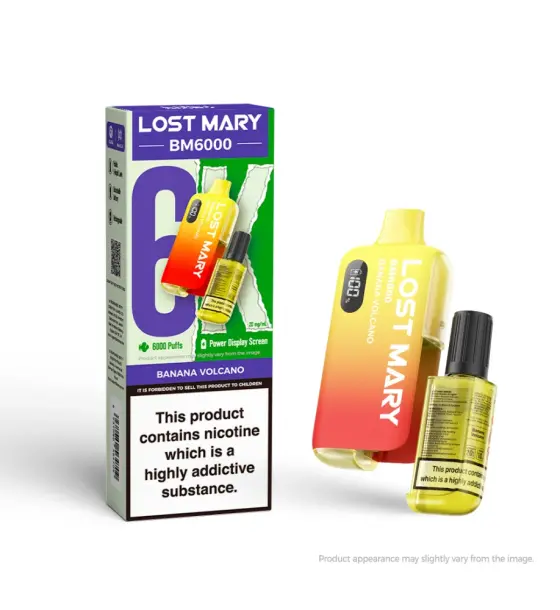 Lost Mary BM6000 Banana Volcano Prefilled Pod Kit – 20mg