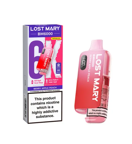 Lost Mary BM6000 Berry Apple Peach Prefilled Pod Kit – 20mg