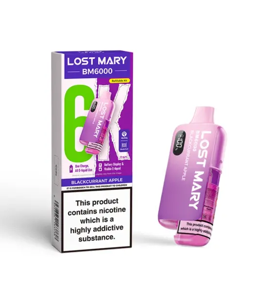 Lost Mary BM6000 Blackcurrant Apple Prefilled Pod Kit – 20mg