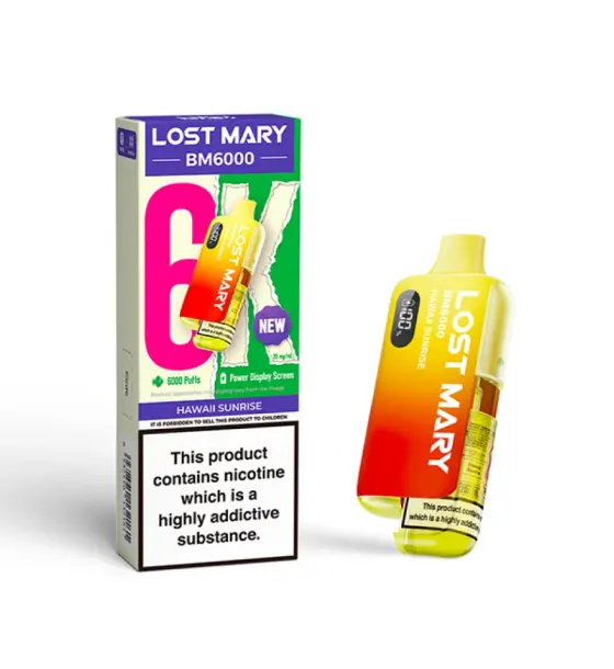 Lost Mary BM6000 Hawaii Sunrise Prefilled Pod Kit – 20mg