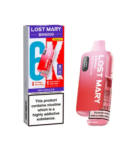 Lost Mary BM6000 Red Apple Ice Prefilled Pod Kit – 20mg