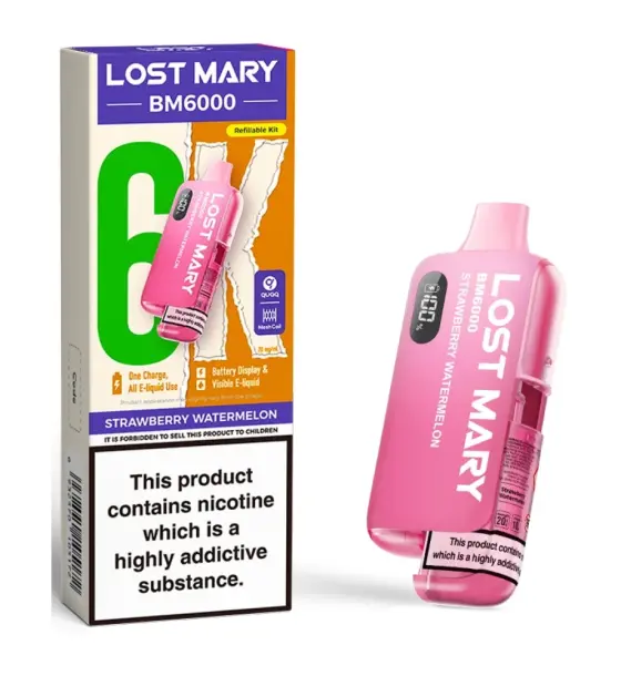 Lost Mary BM6000 Strawberry Watermelon Prefilled Pod Kit – 20mg