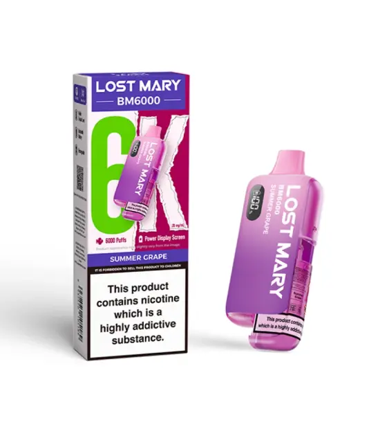 Lost Mary BM6000 Summer Grape Prefilled Pod Kit – 20mg