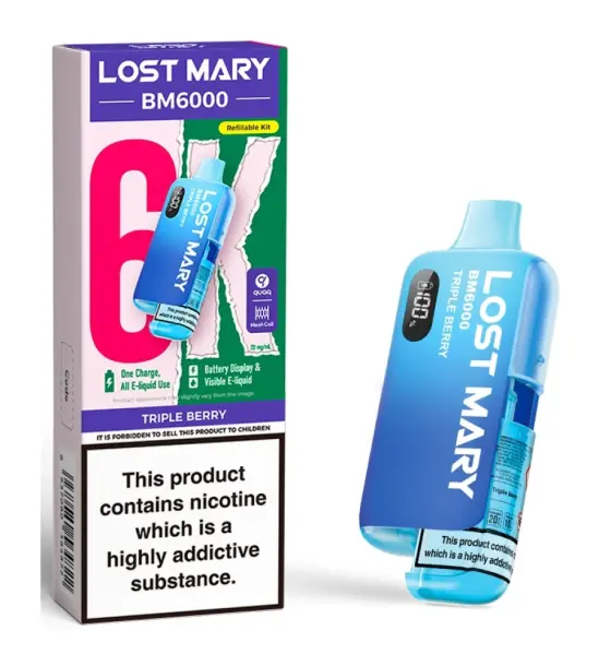 Lost Mary BM6000 Triple Berry Prefilled Pod Kit – 20mg