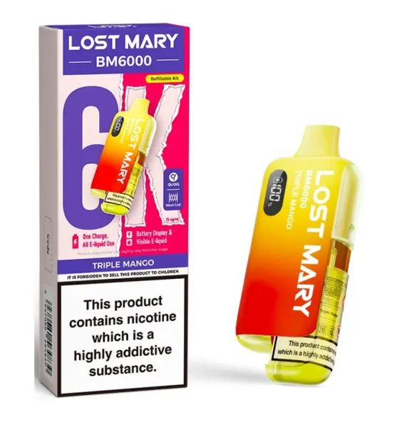 Lost Mary BM6000 Triple Mango Prefilled Pod Kit – 20mg