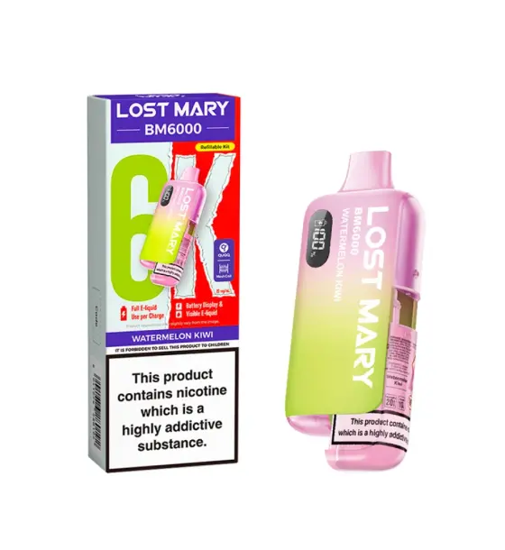 Lost Mary BM6000 Watermelon Kiwi Prefilled Pod Kit – 20mg