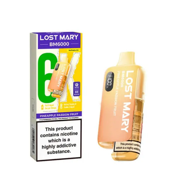 Lost Mary BM6000 Pineapple Passionfruit Prefilled Pod Kit – 20mg