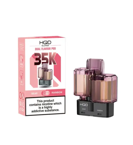 HQD Glow Air 35K Bear & Rainbow Prefilled Pod – 20mg