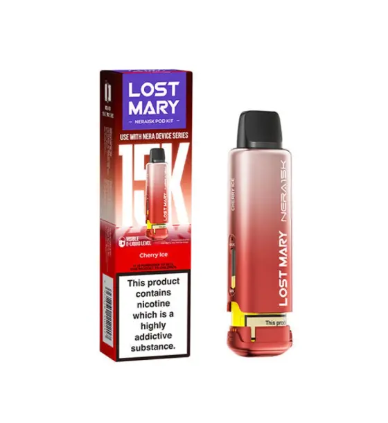 Lost Mary NERA 15K Cherry Ice Replacement Pod & Refill Pack – 20mg