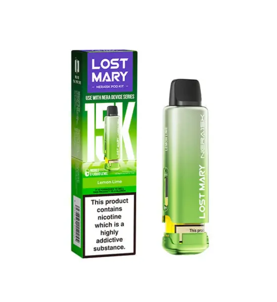 Lost Mary NERA 15K Lemon Lime Replacement Pod & Refill Pack – 20mg