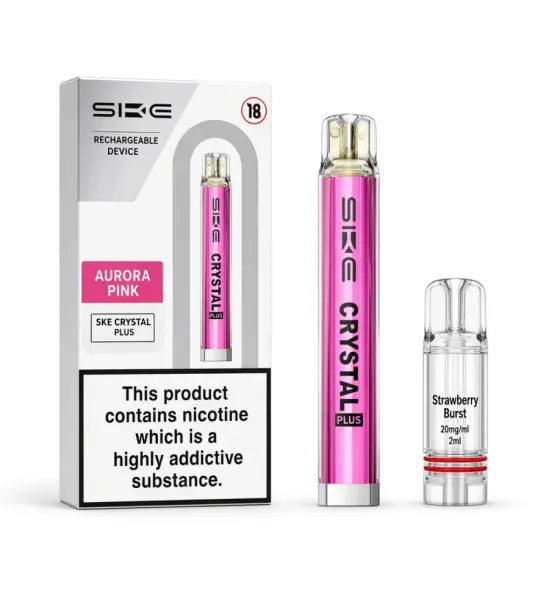 SKE Crystal Plus Strawberry Burst Prefilled Pod Kit – 20mg