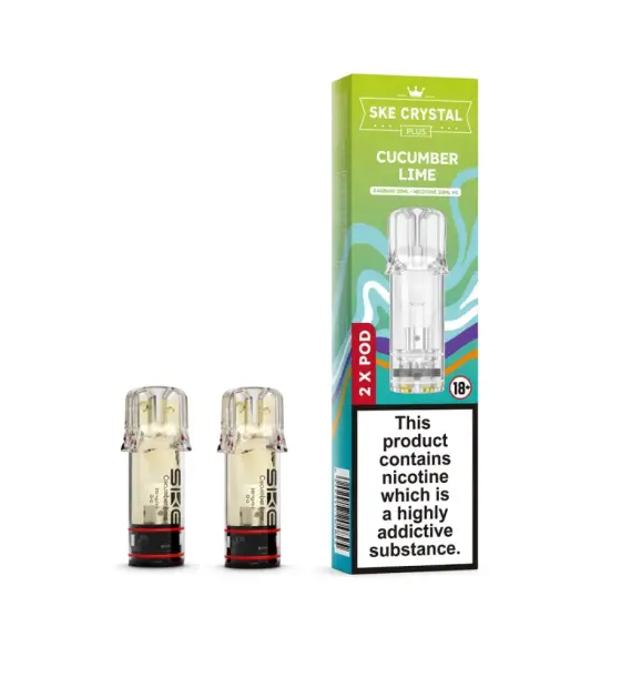SKE Crystal Plus Cucumber Lime Prefilled Pods 20mg