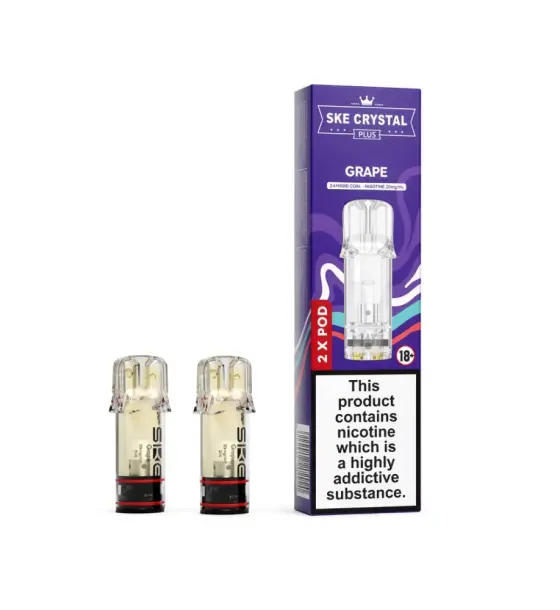 SKE Crystal Plus Grape Prefilled Pods 20mg