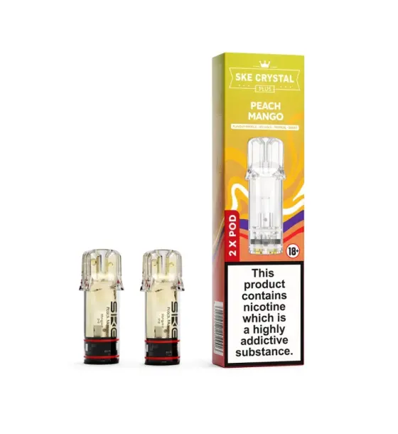 SKE Crystal Plus Peach Mango Prefilled Pods 20mg