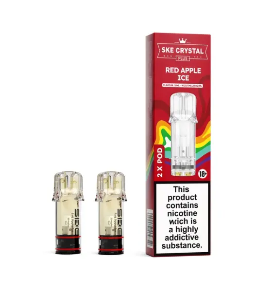 SKE Crystal Plus Red Apple Ice Prefilled Pods 20mg