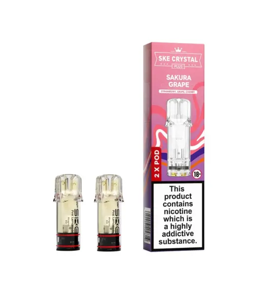 SKE Crystal Plus Sakura Grape Prefilled Pods 20mg