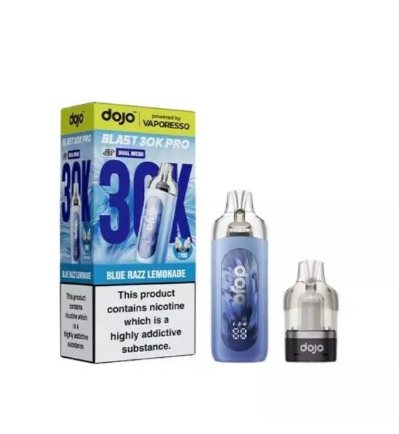 Vaporesso DOJO Blast 30K Pro Blue Razz Lemonade Prefilled Pod Kit – 20mg