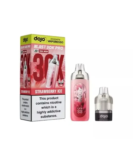 Vaporesso DOJO Blast 30K Pro Strawberry Ice Prefilled Pod Kit – 20mg