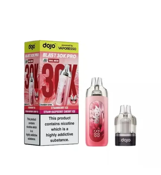Vaporesso DOJO Blast 30K Pro Strawberry Edition Prefilled Pod Kit – 20mg