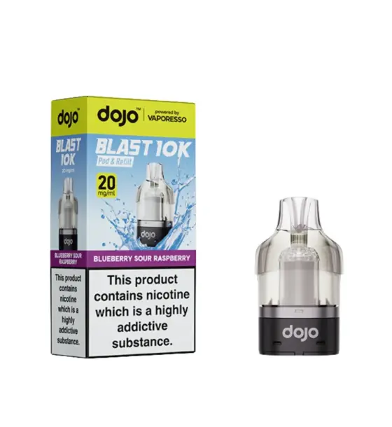 Vaporesso DOJO Blast 10K Blueberry Sour Raspberry Prefilled Pods – 20mg