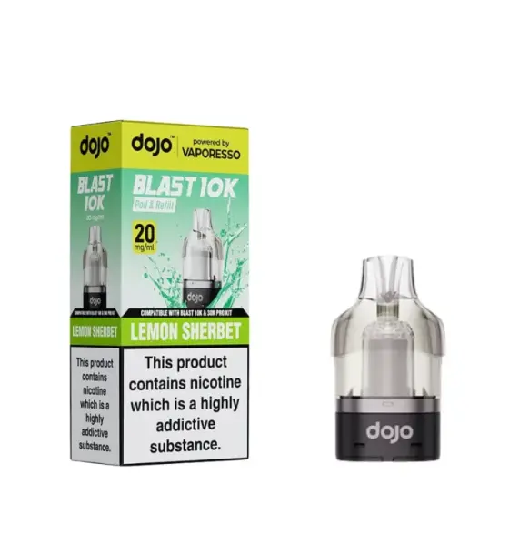 Vaporesso DOJO Blast 10K Lemon Sherbet Prefilled Pods – 20mg