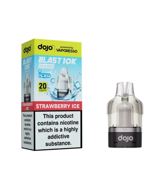 Vaporesso DOJO Blast 10K Strawberry Ice Prefilled Pods – 20mg