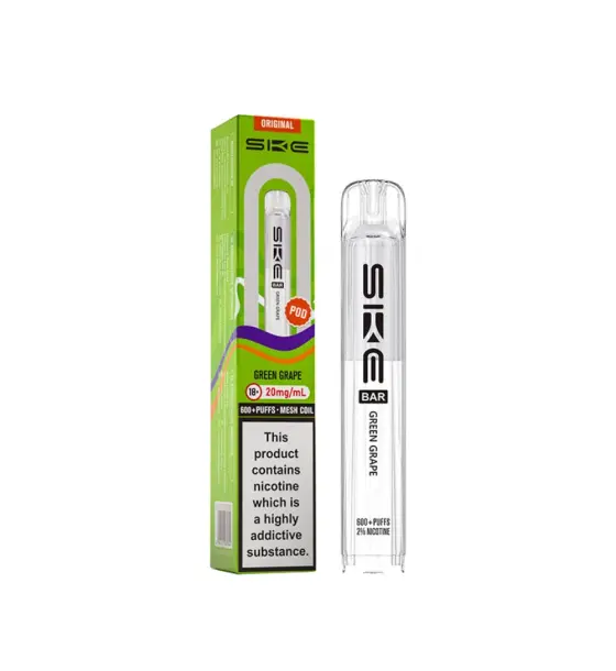 SKE Bar 600 Green Grape Prefilled Pod – 20mg