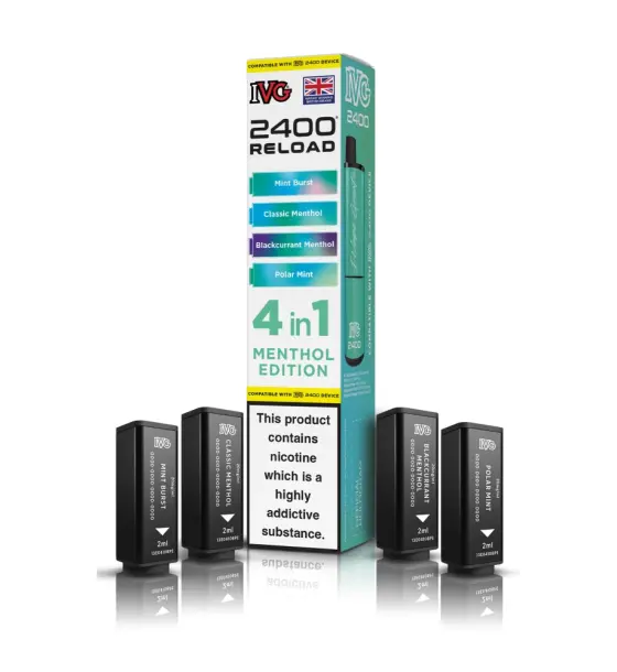 IVG 2400 4 in 1 Menthol Edition Kit – 20mg