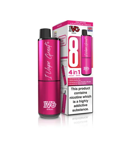 IVG 2400 4 in 1 Pink Edition Kit – 20mg