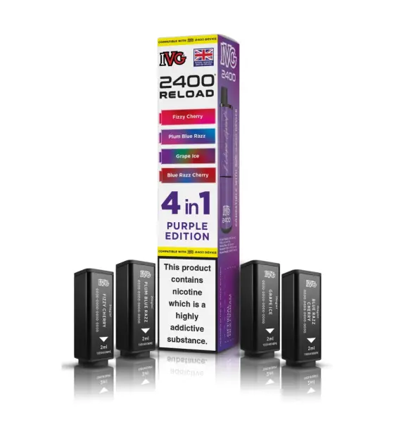 IVG 2400 4 in 1 Purple Edition Kit – 20mg