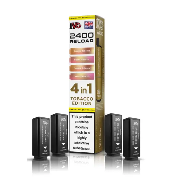 IVG 2400 4 in 1 Tobacco Edition Kit – 20mg