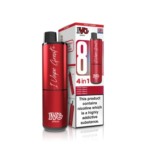 IVG 2400 4 in 1 Fizzy Cherry Reload Pods – 20mg