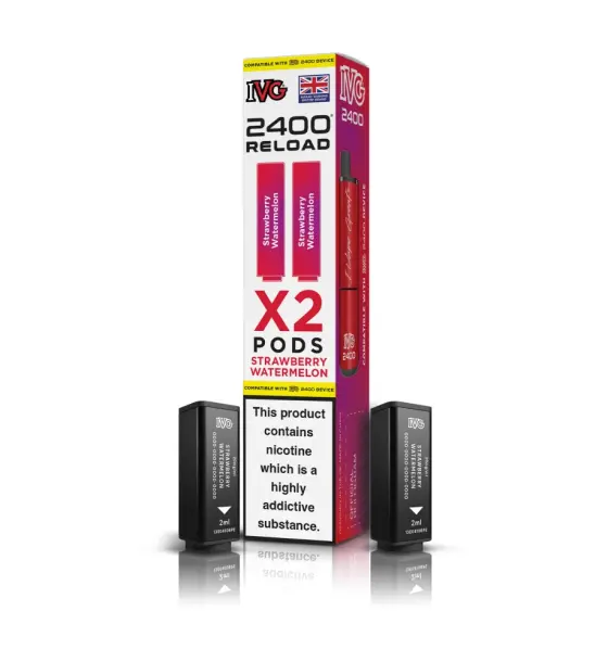 IVG 2400 4 in 1 Strawberry Watermelon Reload Pods – 20mg