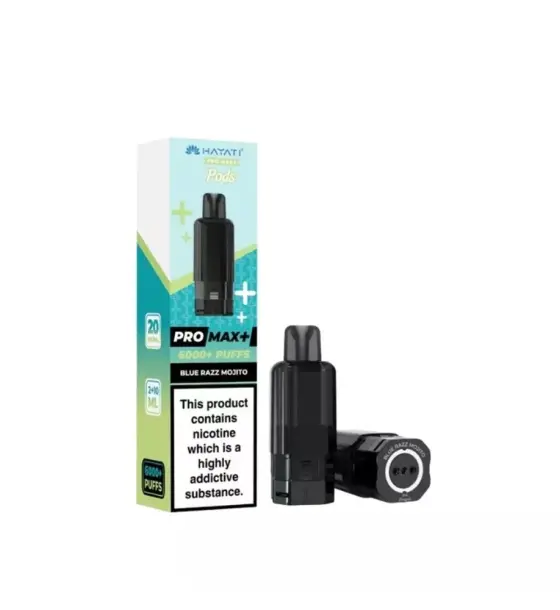 Hayati Pro Max+ 6000 Blue Razz Mojito Replacement Pod – 20mg