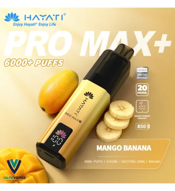 Hayati Pro Max+ 6000 Mango Banana Replacement Pod – 20mg