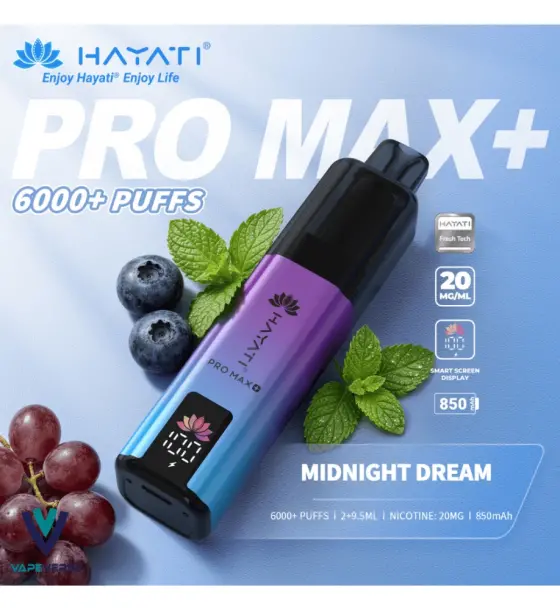 Hayati Pro Max+ 6000 Midnight Dream Kit – 20mg