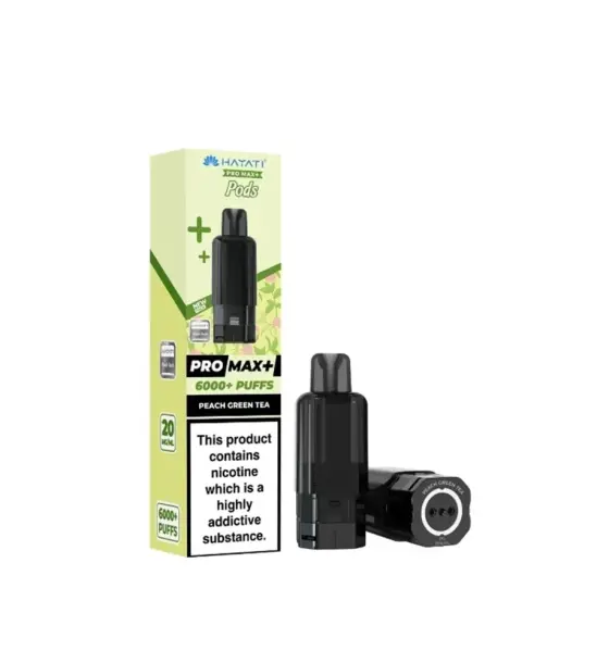 Hayati Pro Max+ 6000 Peach Green Tea Replacement Pod – 20mg