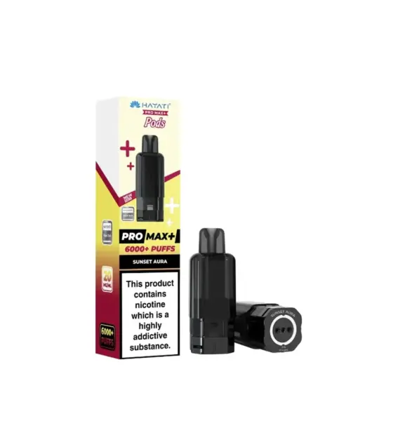 Hayati Pro Max+ 6000 Sunset Aura Replacement Pod – 20mg