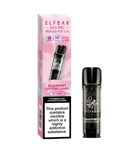 Elf Bar ELFA Pro Blueberry Cotton Candy Prefilled Pod Kit – 20mg